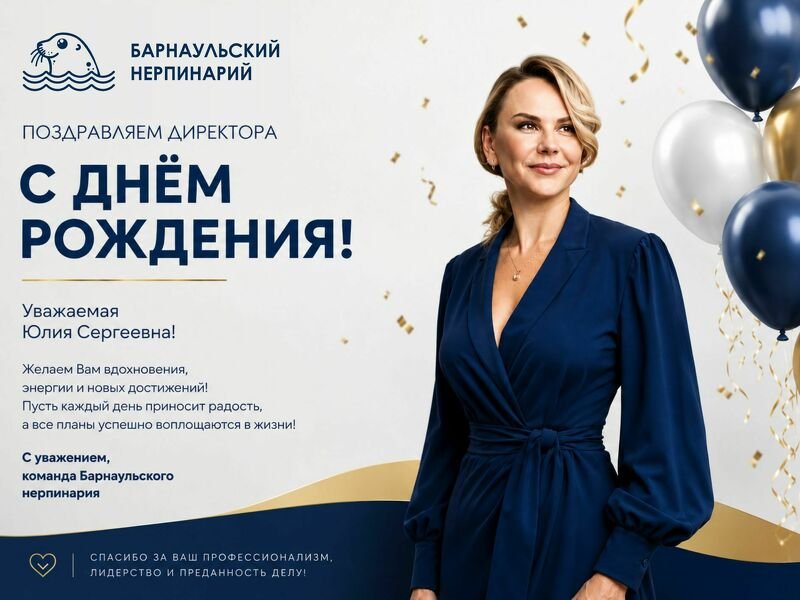Уважаемая Юлия Сергеевна, с Днём рождения!